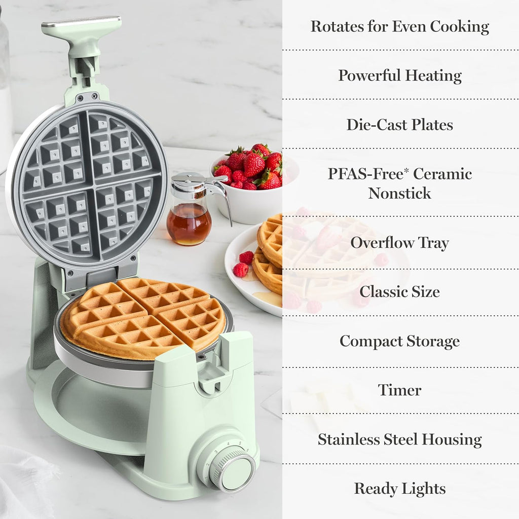 WAFFLORA™ Rotating Belgian Waffle Maker