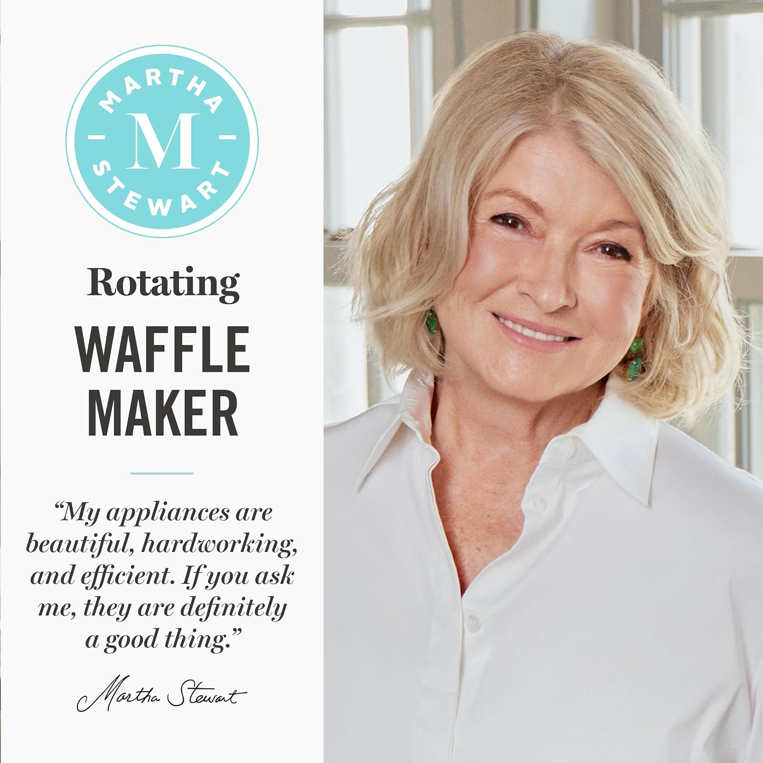 WAFFLORA™ Rotating Belgian Waffle Maker