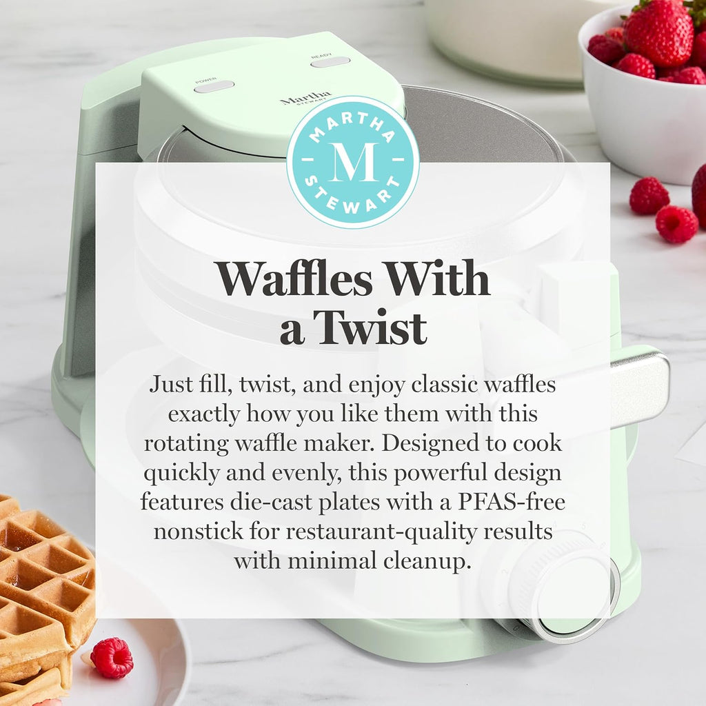 WAFFLORA™ Rotating Belgian Waffle Maker