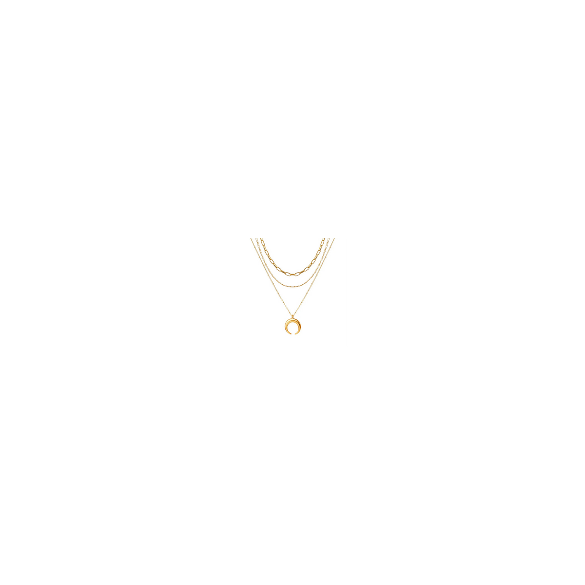 Korean Jewelry Multi-Layer Chain Head Pendant Necklace