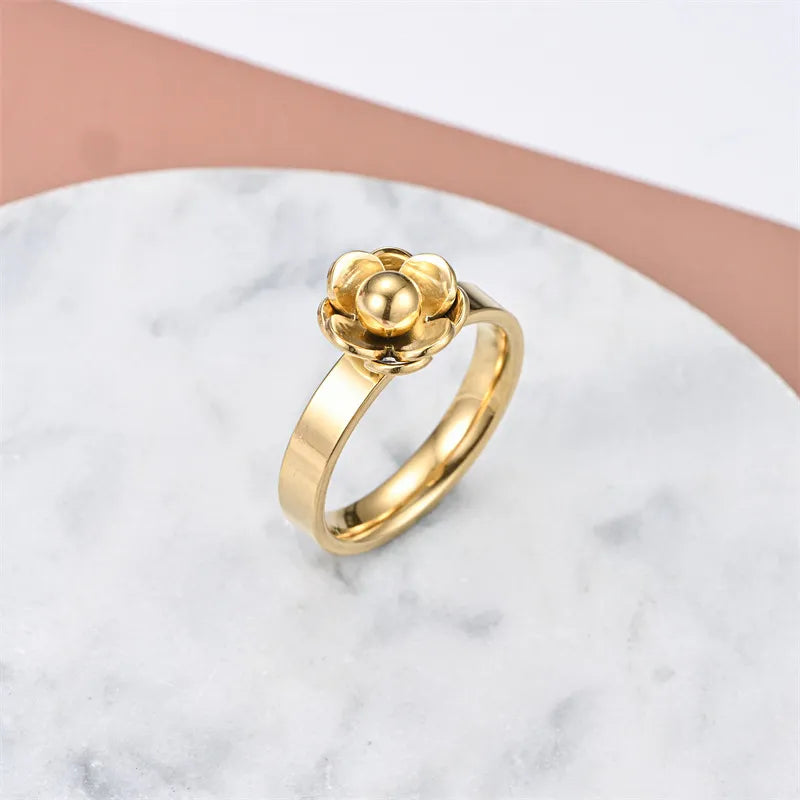 Fashionable Elegant Stainless Steel Non-fading Titanium Steel Couple Rings
