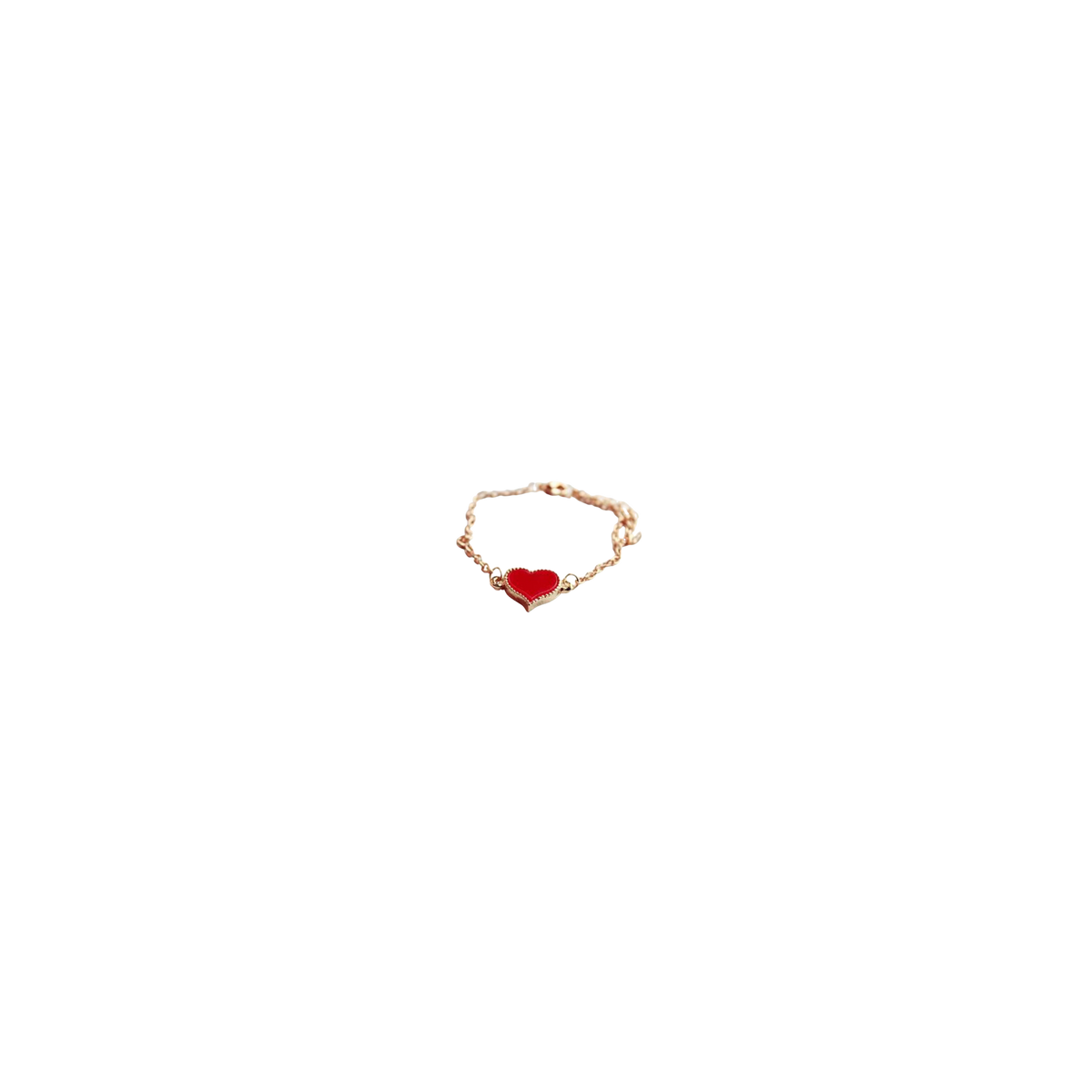 Heart-shaped bracelet