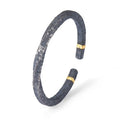 Personalized Vintage Black-and-gold Niche Versatile Open Bangle